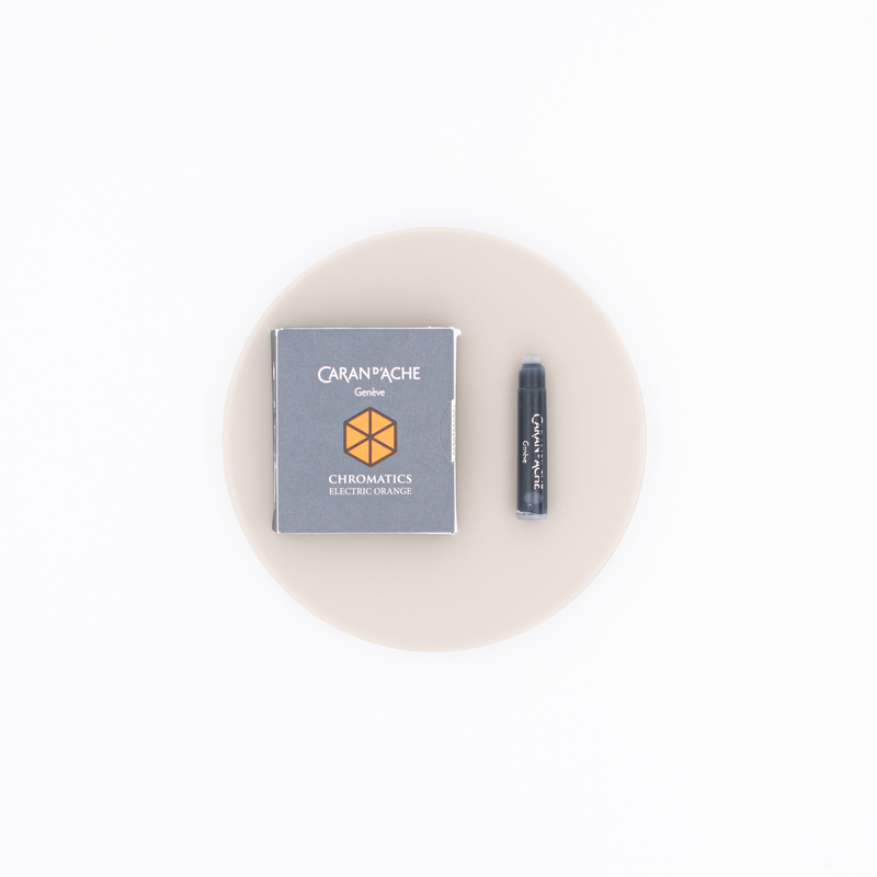 Caran d'Ache Electric Orange 6 Ink Cartridges