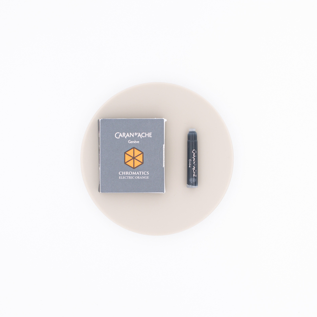 Caran d'Ache Electric Orange 6 Ink Cartridges
