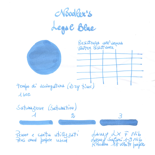 Noodler's Legal Blue Inchiostro 3 oz