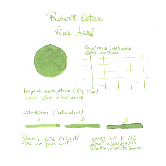 Robert Oster Vine Leaf Ink Bottle 50 ml