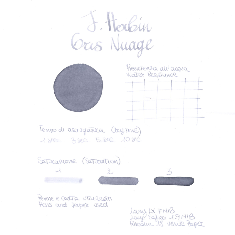 Herbin Gris Nuage Ink Bottle 10 ml