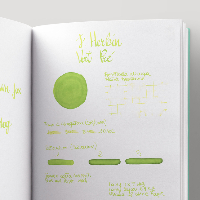 Herbin Vert Pre Ink Bottle 30 ml