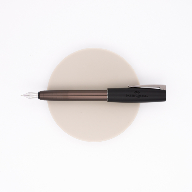 Faber Castell Loom Gunmetal Fountain Pen Matte Black