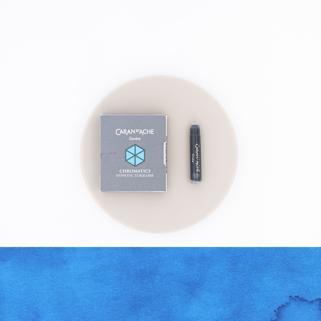 Caran d'Ache Hypnotic Turquoise 6 Cartucce