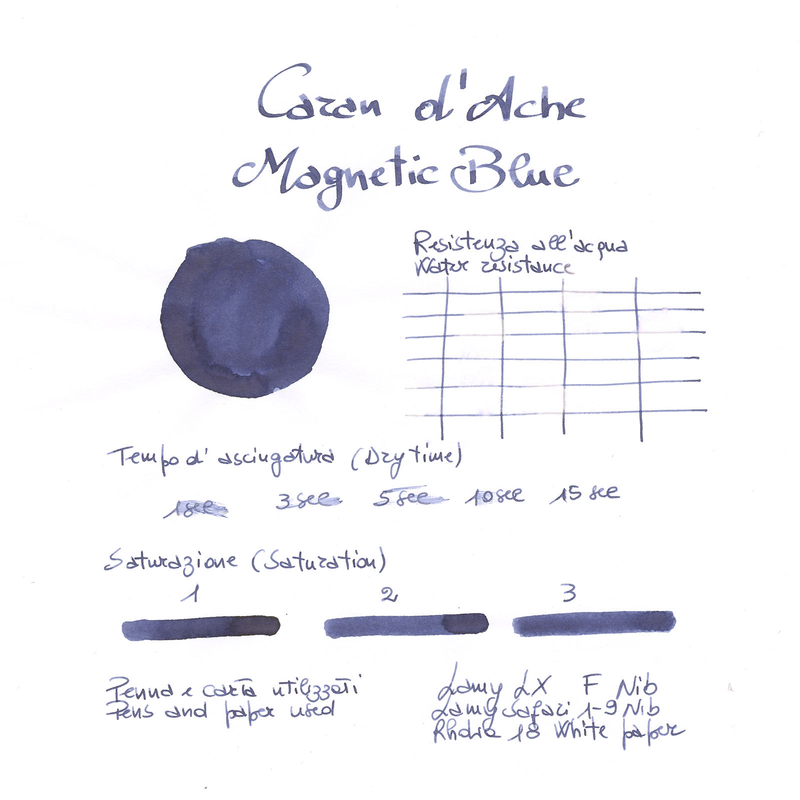 Caran d'Ache Magnetic Blue 6 Cartucce