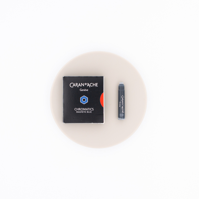 Caran d'Ache Magnetic Blue 6 Cartucce