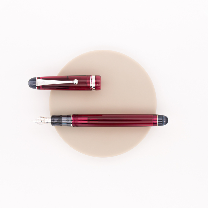 Pilot Custom 74 Penna Stilografica Transparent Wine Red Pilot Custom 74 Penna Stilografica Transparent Wine Red